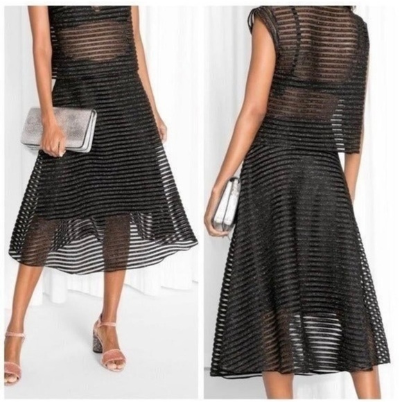 & Other Stories midi skirt (GREEN) - Picture 3 of 6